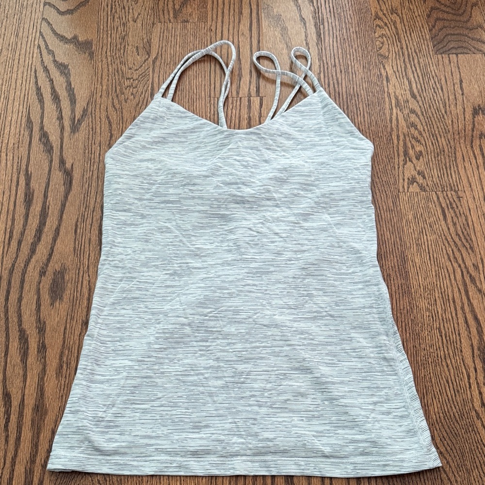 EUC Lululemon Women's Gray Spaghetti Strap Top